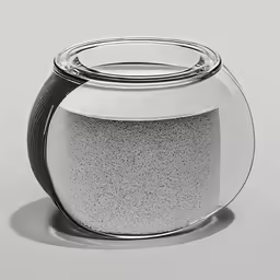 a glass jar that is very small