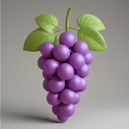 an image of a large grapes with a green leaf