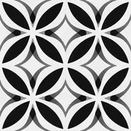 black and white wallpaper with geometric shapes