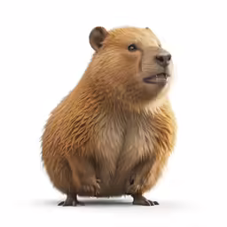 a small rodent is posing with its front legs apart