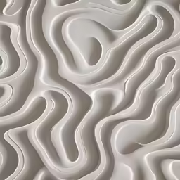 a surface that is made with white fluid