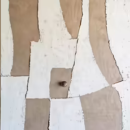 a close up of torn paper on the ground