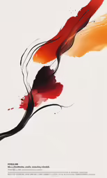 an abstract painting on the white background
