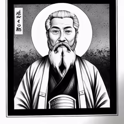 a portrait of the founder mao lu from china