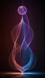 an abstract purple and pink swirl with white lines