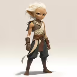 the white haired elf stands with his sword