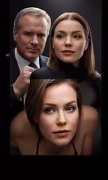 the people in the picture have different portraits
