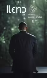 an image of the back of president obama