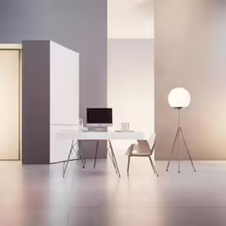 this modern office is situated within the walls and floor