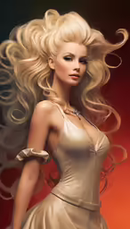 an image of a blonde woman in a formal gown