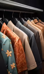 there is a collection of many different colors of tie