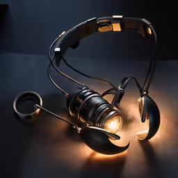 an image of a headphones on the ground