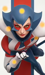a cartoon woman that is wearing a costume