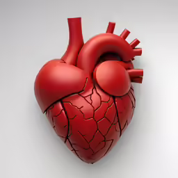an image of a heart made out of fake things