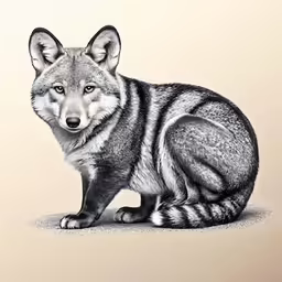an animal sitting on the ground near a white wall