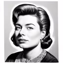 a black and white photo of a woman