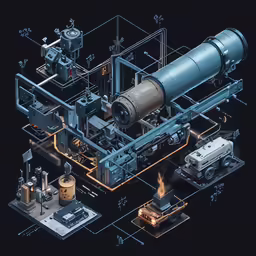 the rendering shows a futuristic structure with machines