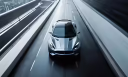 the new mercedes sports utility car on an empty highway