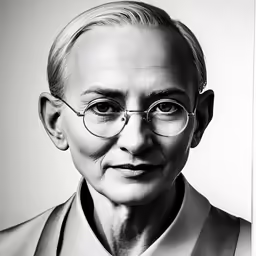 an old woman with glasses is in a photo