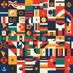 a picture of a number of different flags