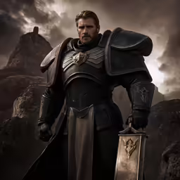 a character in the middle of a movie