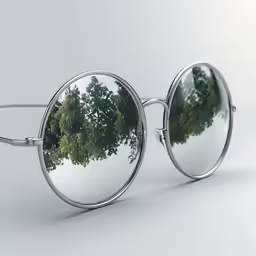 an image of some reflection in a pair of sunglasses