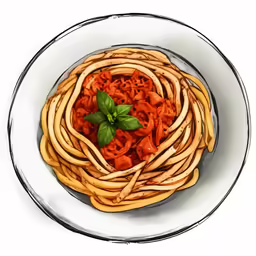 there is a plate with different pasta types on it