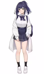 a cartoon figure dressed in a school uniform