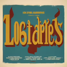a close up of a poster with the words la estades