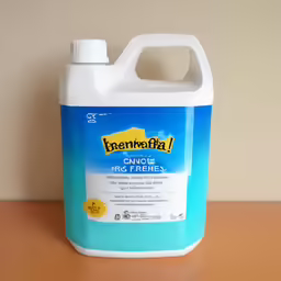 the bottle of enerheita liquid is sitting on top of a table