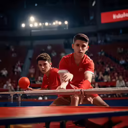 two boys sitting down at the table with their basketballs