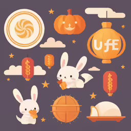 some characters are performing various activities on the sky