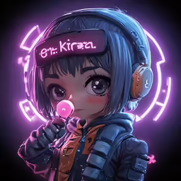 an avatar with headphones and ear phones