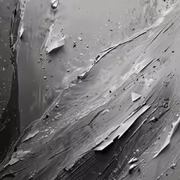 black and white photograph of water covering the ground