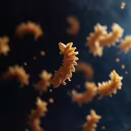 several things floating on the water together