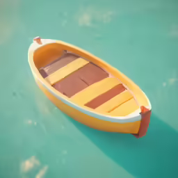 the boat on the blue water is ready to be built
