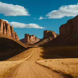 the road is empty by the mountain side