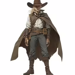 a man dressed in a costume for the movie cowboys