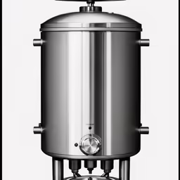 an image of a modern style stainless steel water tank