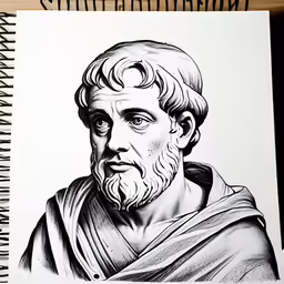 an illustrated drawing of the roman emperor