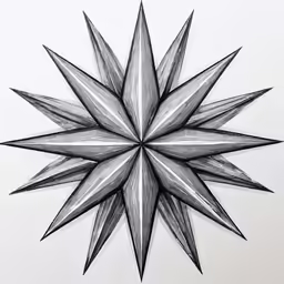 an artistic drawing of a flower