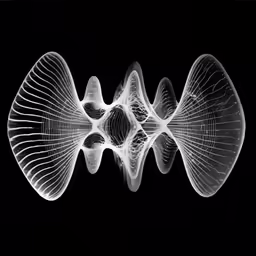 some white shapes are seen in the dark