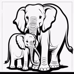 two elephants are standing near each other,an adult and baby elephant with a smaller elephant
