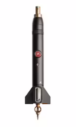 a rocket with the wheels off is shown