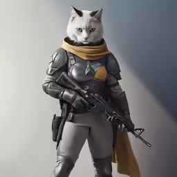 a cat dressed up as bob cosplay costume in an image