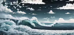 the big wave is breaking and it looks like it