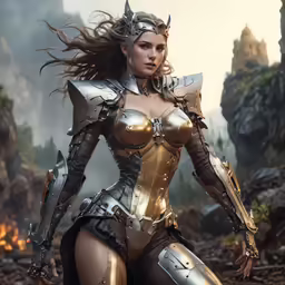 the character in warcraft is posing for the camera
