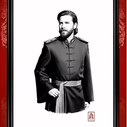 an image of a man dressed in military clothing