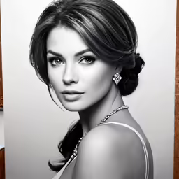 the beautiful model with a very short and sexy face