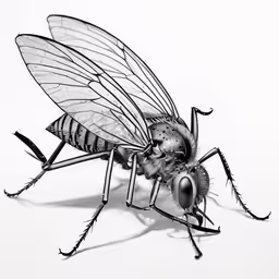a mosquito that is sitting on a table